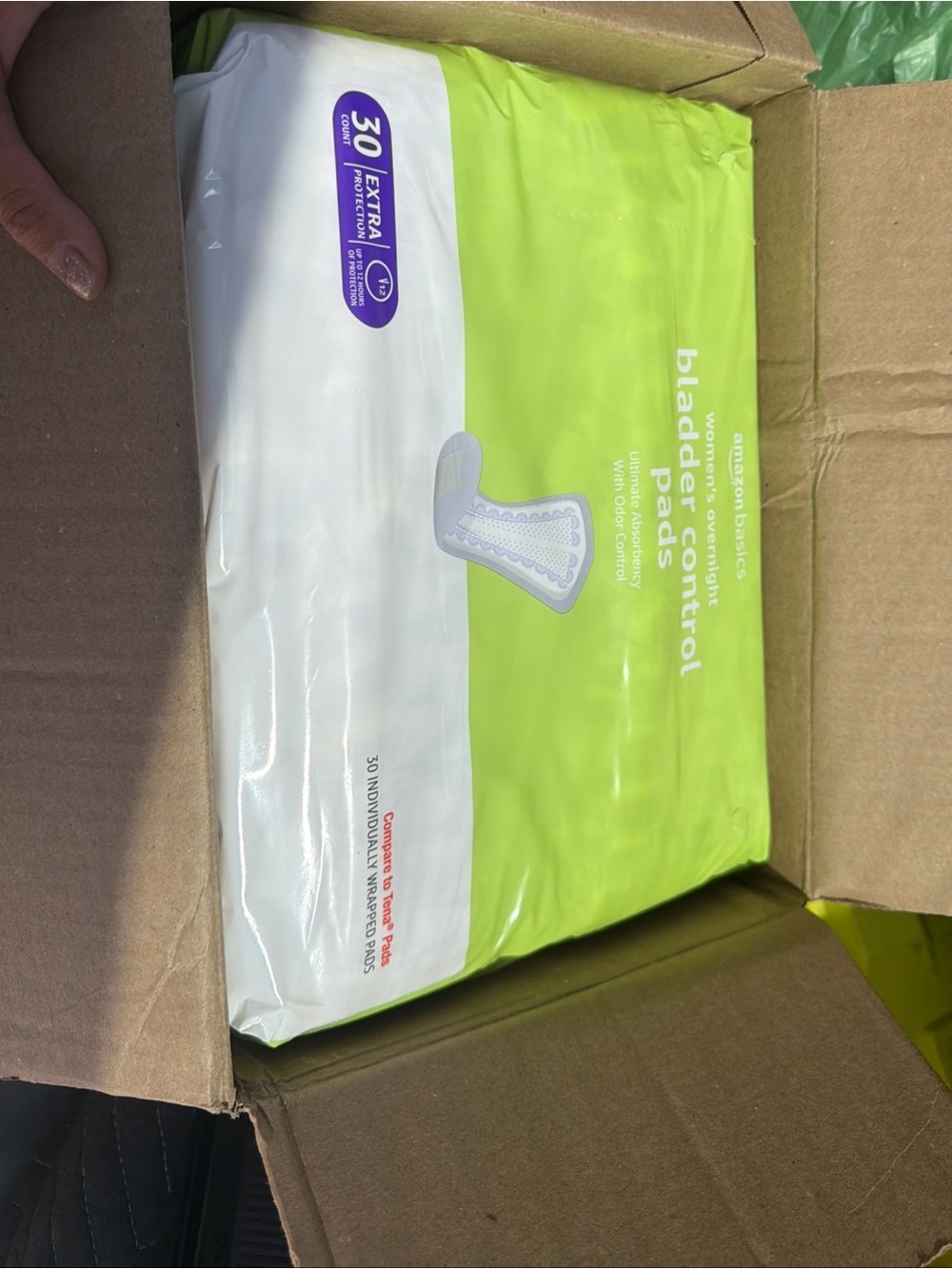 Amazon Basics Bladder Control Pads -60 pack individual wrapped